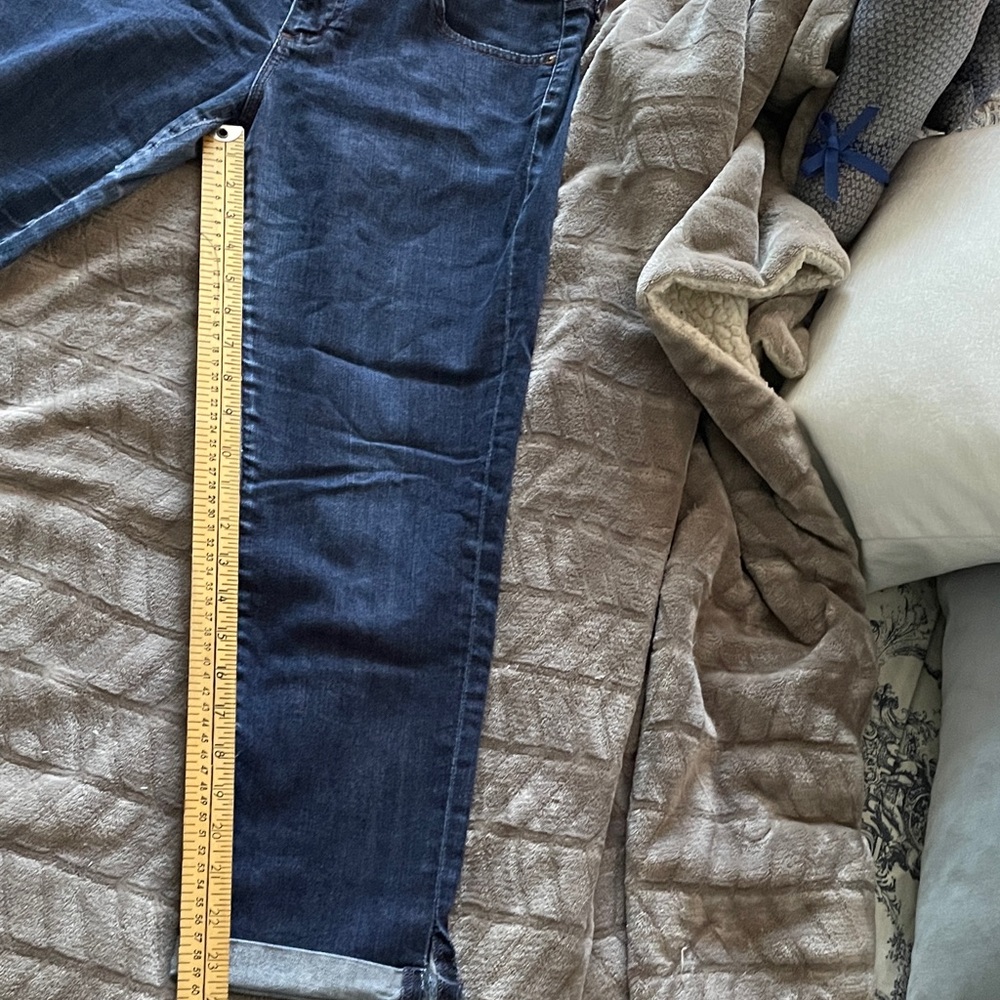 AG Adriano Goldschmied Dark Blue Straight Leg Jeans - Picture 4 of 10